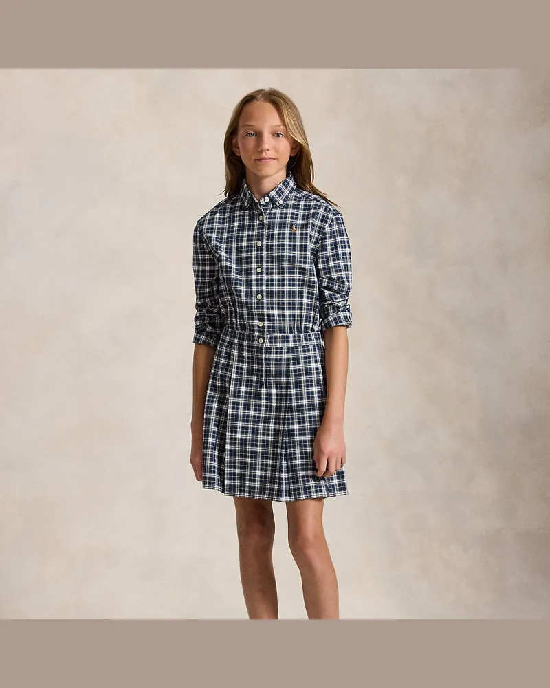 Ralph Lauren Kariertes Oxford-Hemdkleid Multi