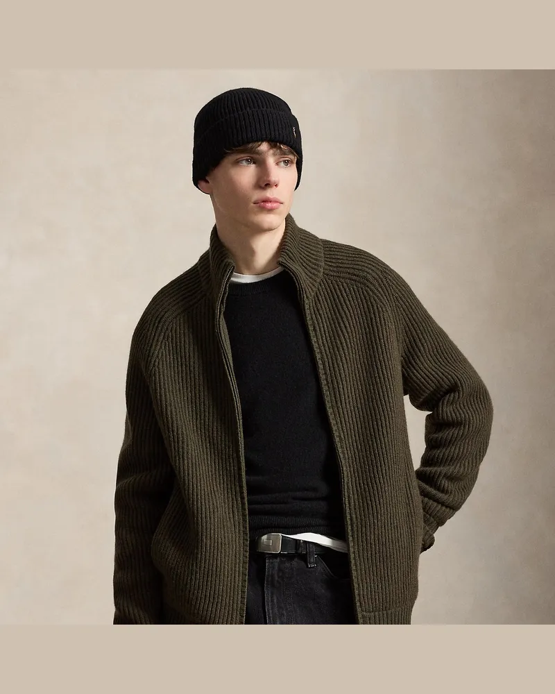 Ralph Lauren Strickjacke aus Wolle und Kaschmir Green