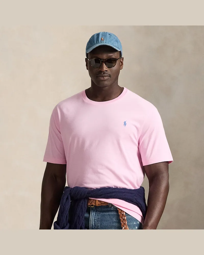 Ralph Lauren Große Größen - Rundhals-T-Shirt aus Jersey Pink
