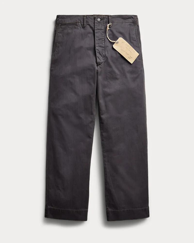 Ralph Lauren Feldhose aus Fischgrat-Twill Black