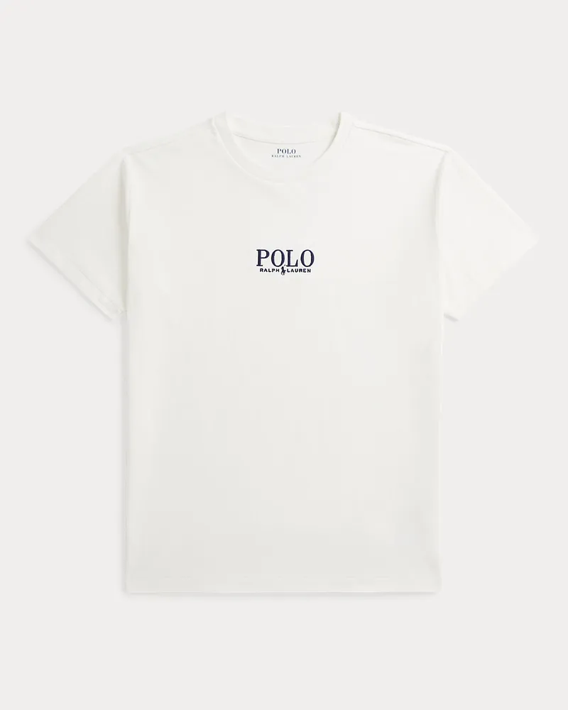 Ralph Lauren Big-Fit Baumwoll-T-Shirt mit Logo White