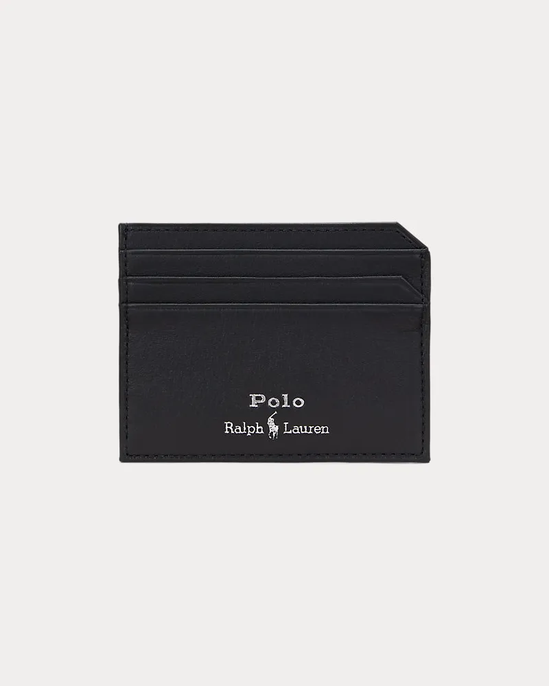 Ralph Lauren Kartenetui aus weichem Leder Black