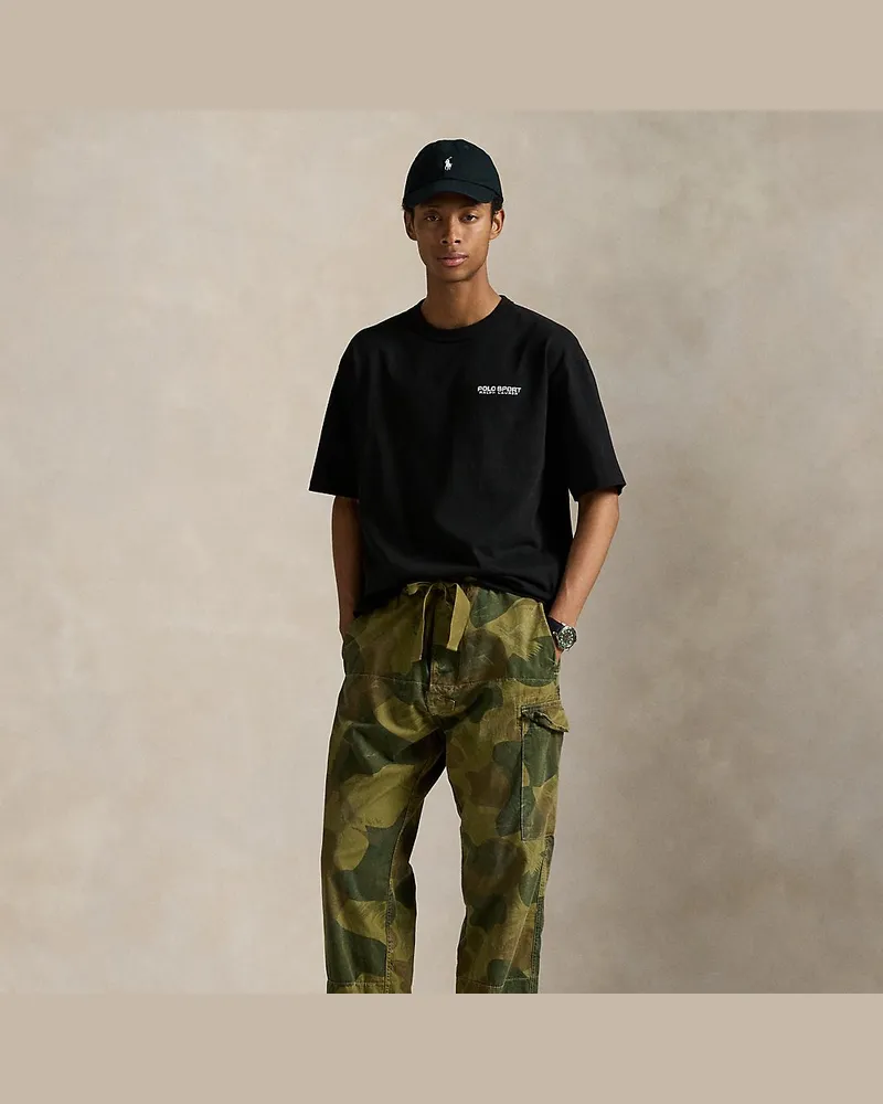 Ralph Lauren Relaxed-Fit Jersey-T-Shirt Polo Sport Black