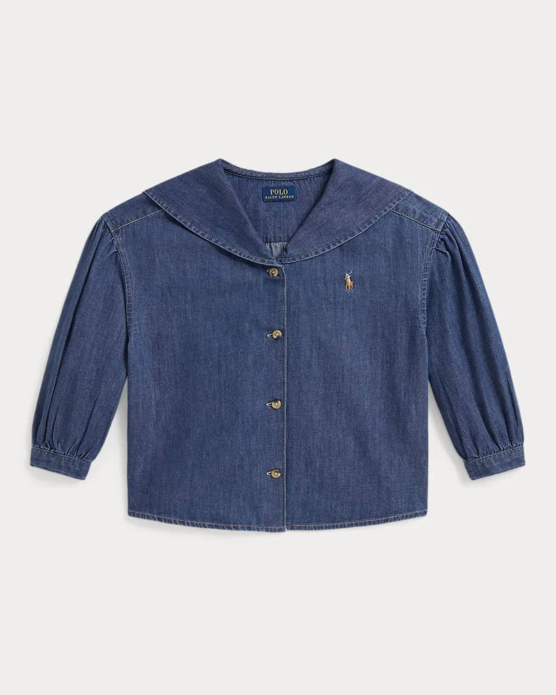 Ralph Lauren Oberteil aus Baumwolldenim Blue