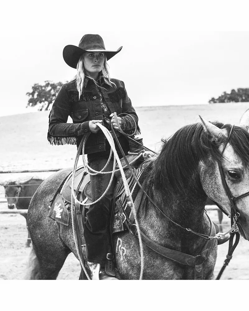 Ralph Lauren Schwarze Bootcut-Jeans mit Stickerei Black