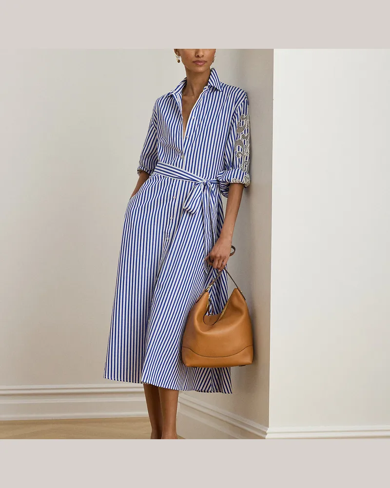 Ralph Lauren Große Leder-Beuteltasche Tasha Brown