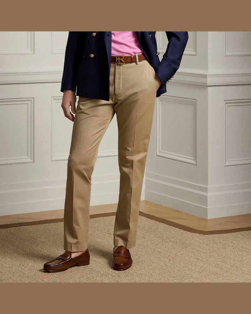 Ralph Lauren Handgeschneiderte Stretch-Chinohose Tan