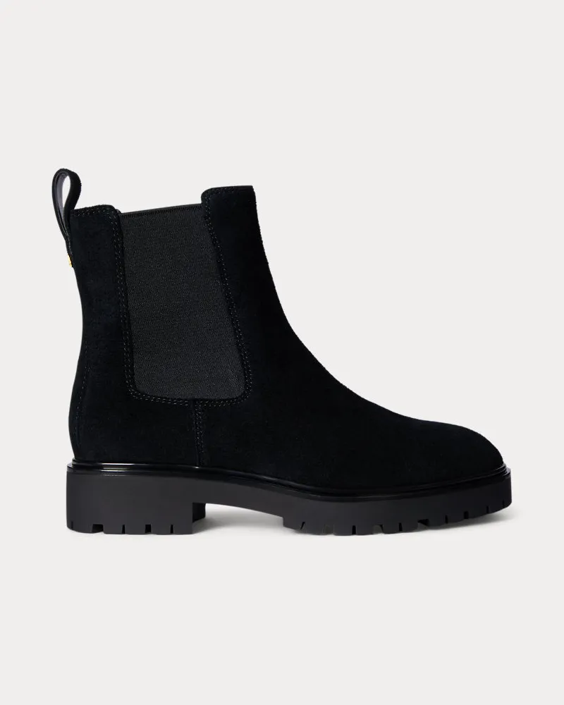 Ralph Lauren Stiefelette Allyson aus Wildleder Black