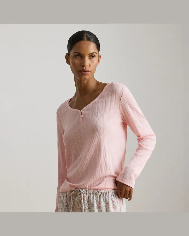 Ralph Lauren Henley-Pyjama mit Paisley-Motiv Multi