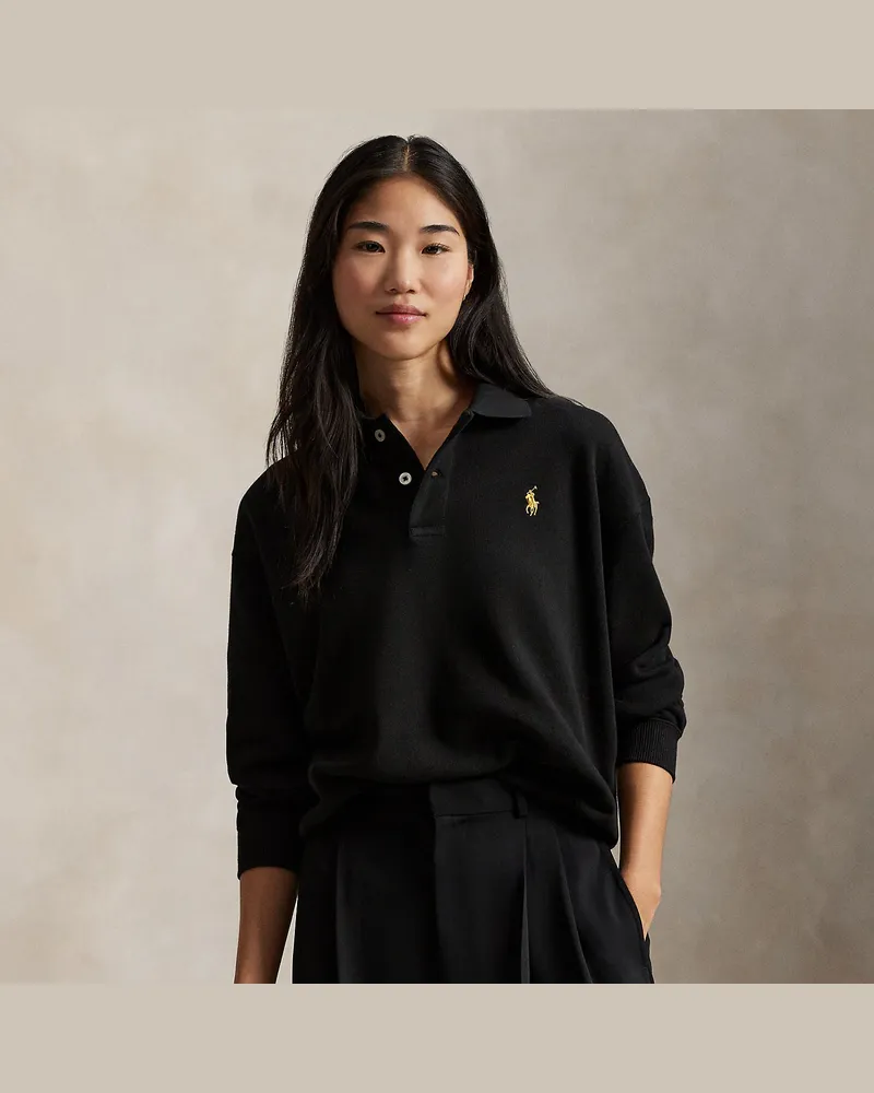 Ralph Lauren Langarm-Poloshirt Lunar New Year Black