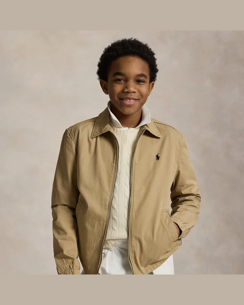 Ralph Lauren Die Jacke Bayport aus Baumwollpopeline Tan