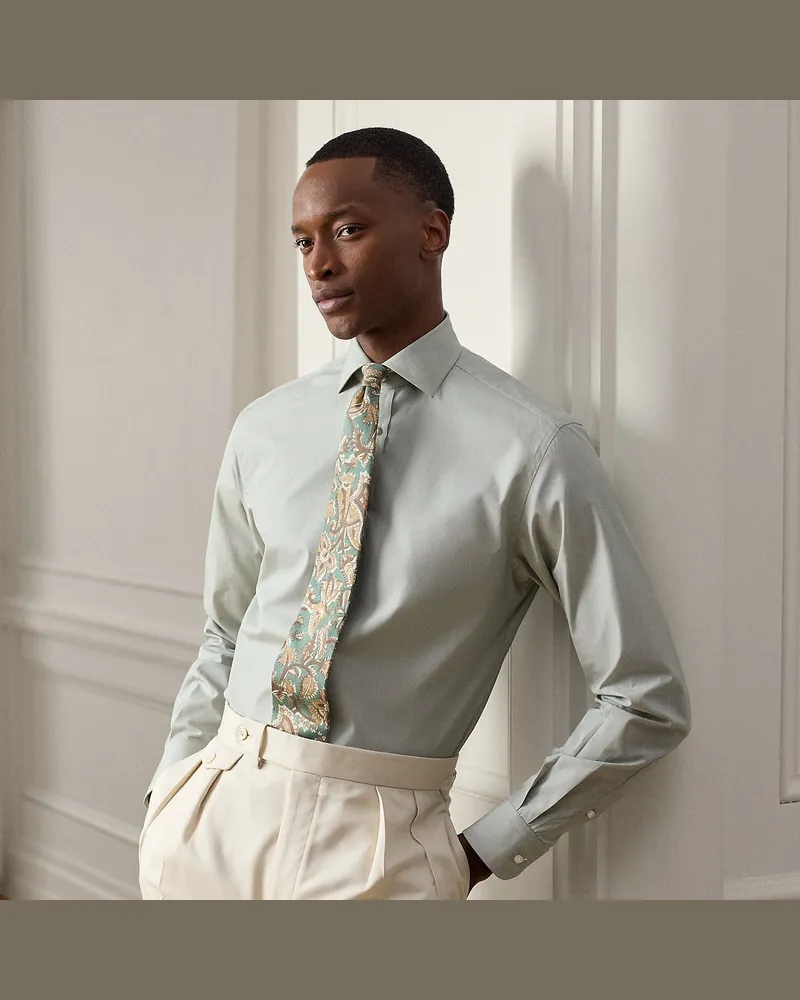 Ralph Lauren Das Fil-à-Fil-Hemd Green