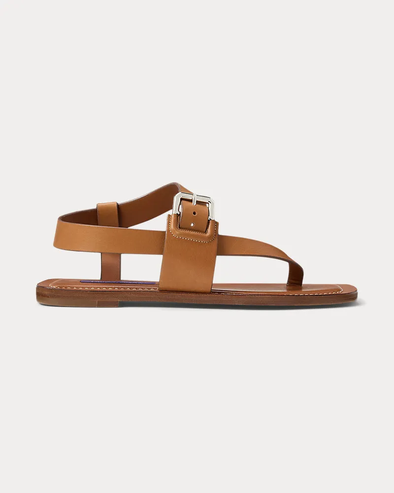 Ralph Lauren Sandale Payton aus Kalbsleder Brown