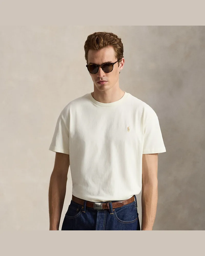 Ralph Lauren Classic-Fit T-Shirt aus Jersey Cream