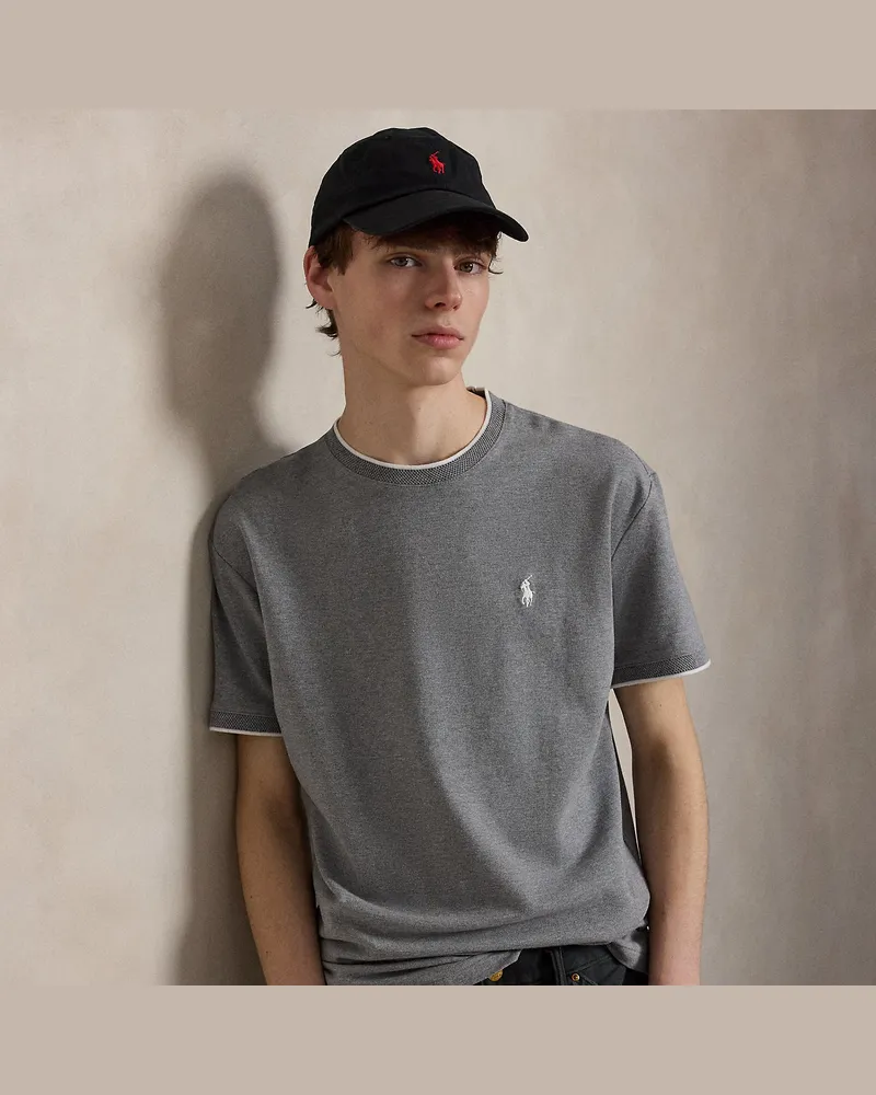 Ralph Lauren Classic-Fit T-Shirt aus Stretchpiqué Grey
