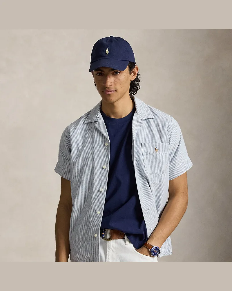 Ralph Lauren Classic-Fit beidseitiges Oxfordhemd Blue