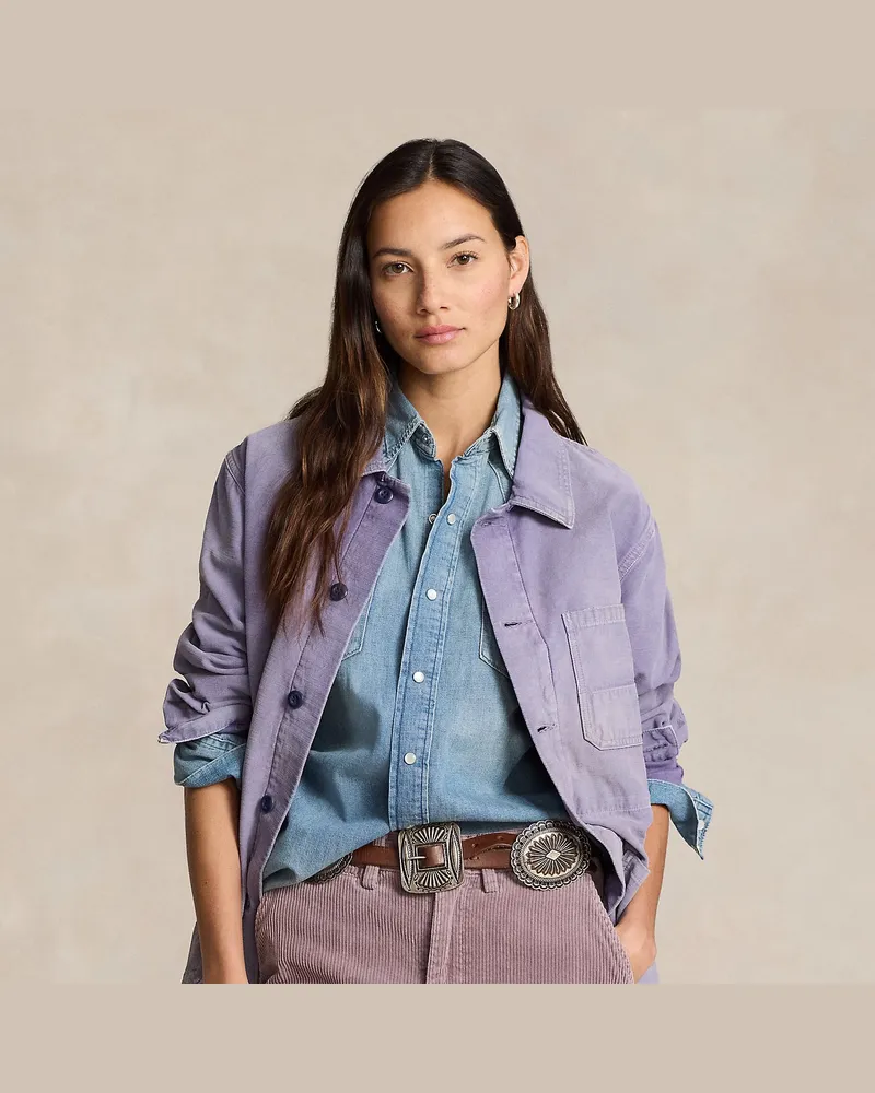 Ralph Lauren Arbeitsjacke aus Baumwolle Purple
