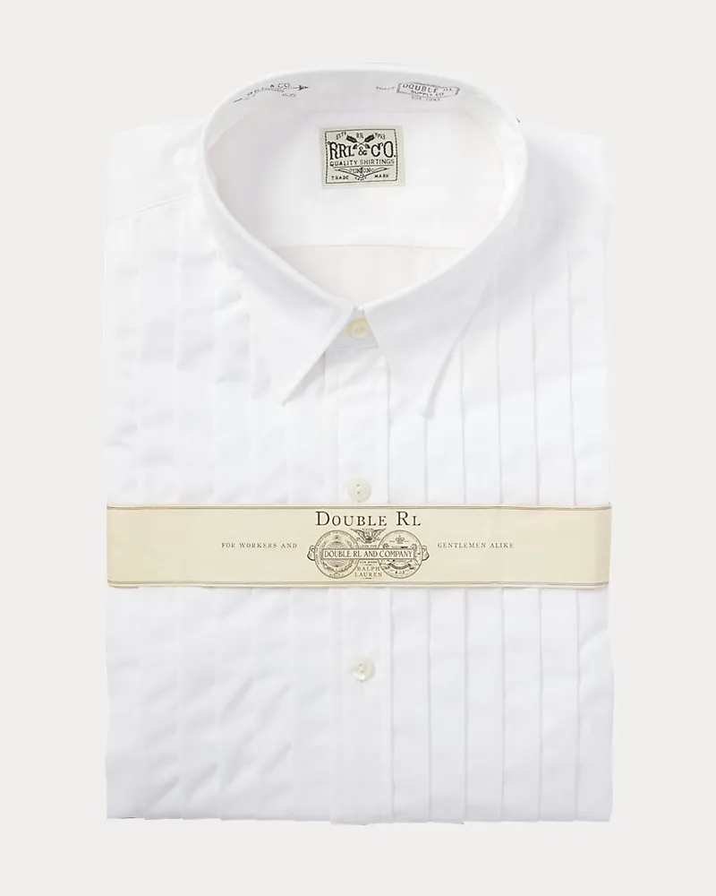 Ralph Lauren Smokinghemd mit Umschlagmanschetten White