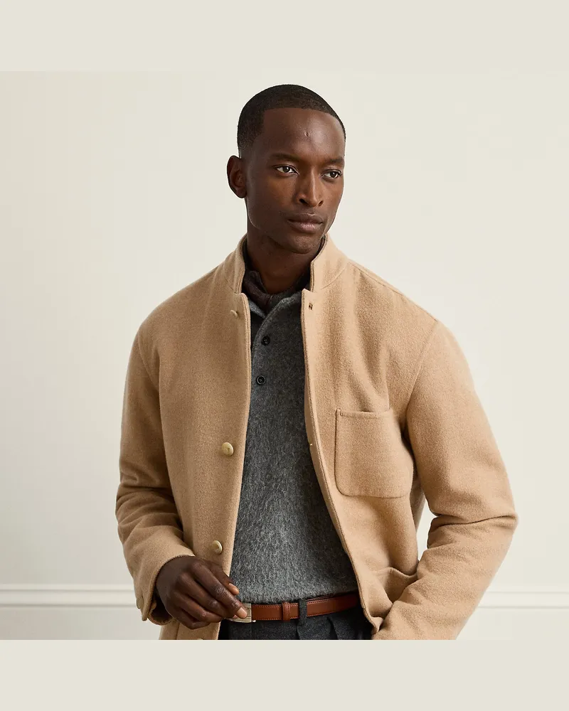 Ralph Lauren Handgeschneiderte Kaschmirjacke Tan