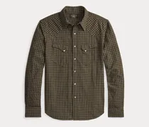 Slim-Fit Karo-Westernhemd