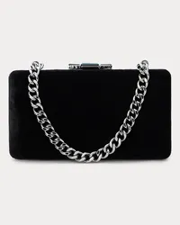 Ralph Lauren Kleine Clutch Franki aus Samt Black