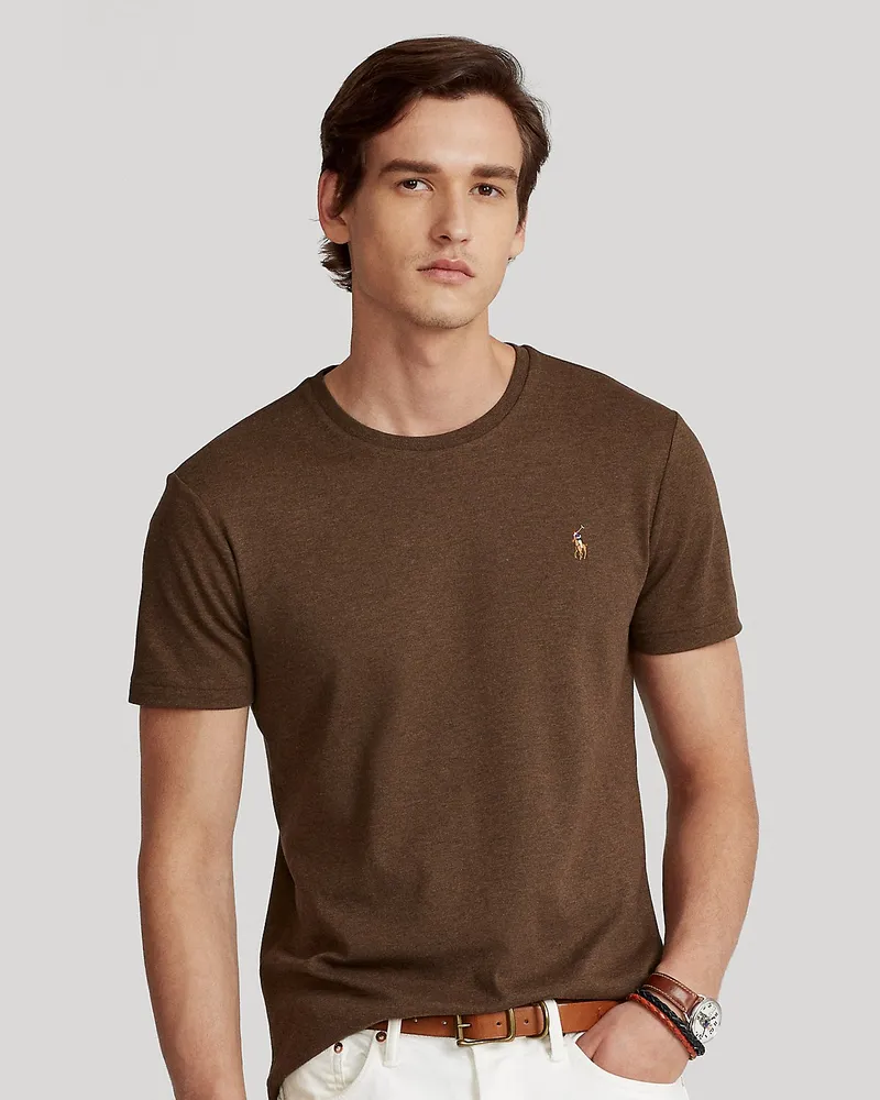 Ralph Lauren Weiches Custom-Slim-Fit T-Shirt Brown