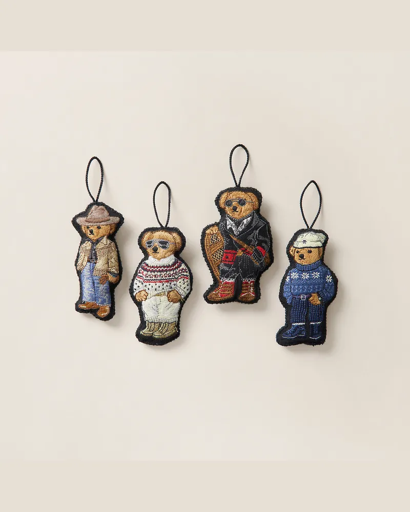 Ralph Lauren Home Ornament-Set mit Polo Bear Multi