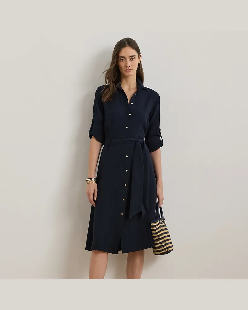 Ralph Lauren Ausgestelltes Hemdkleid Blue