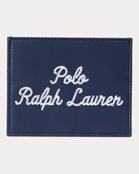 Ralph Lauren Besticktes Kartenetui aus Leder Multi