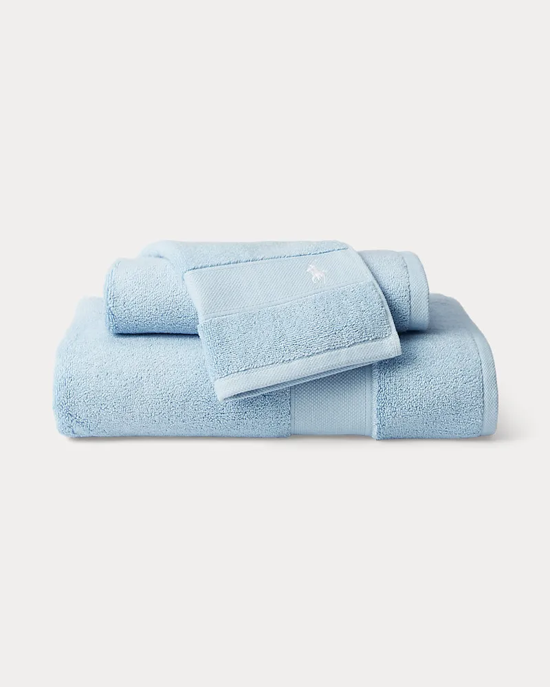 Ralph Lauren Home Das Polo-Handtuch und Badematte Blue