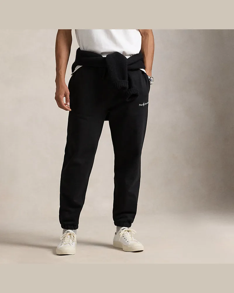 Ralph Lauren Relaxed-Fit Fleece-Jogginghose mit Logo Black