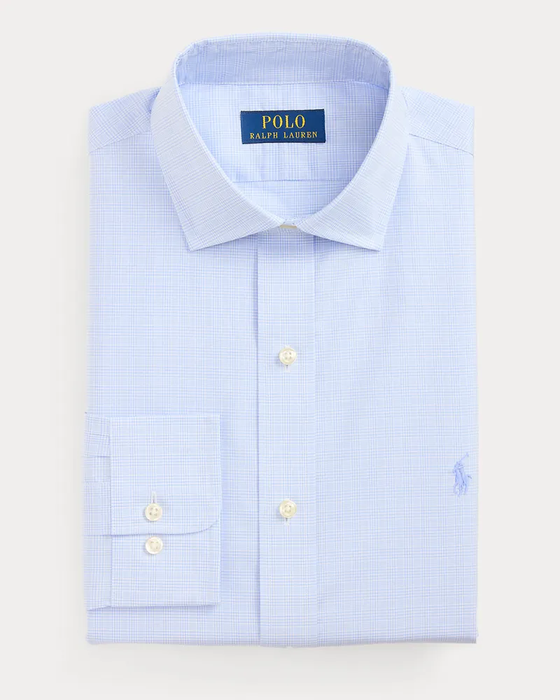 Ralph Lauren Strukturiertes Custom-Fit Hemd Blue