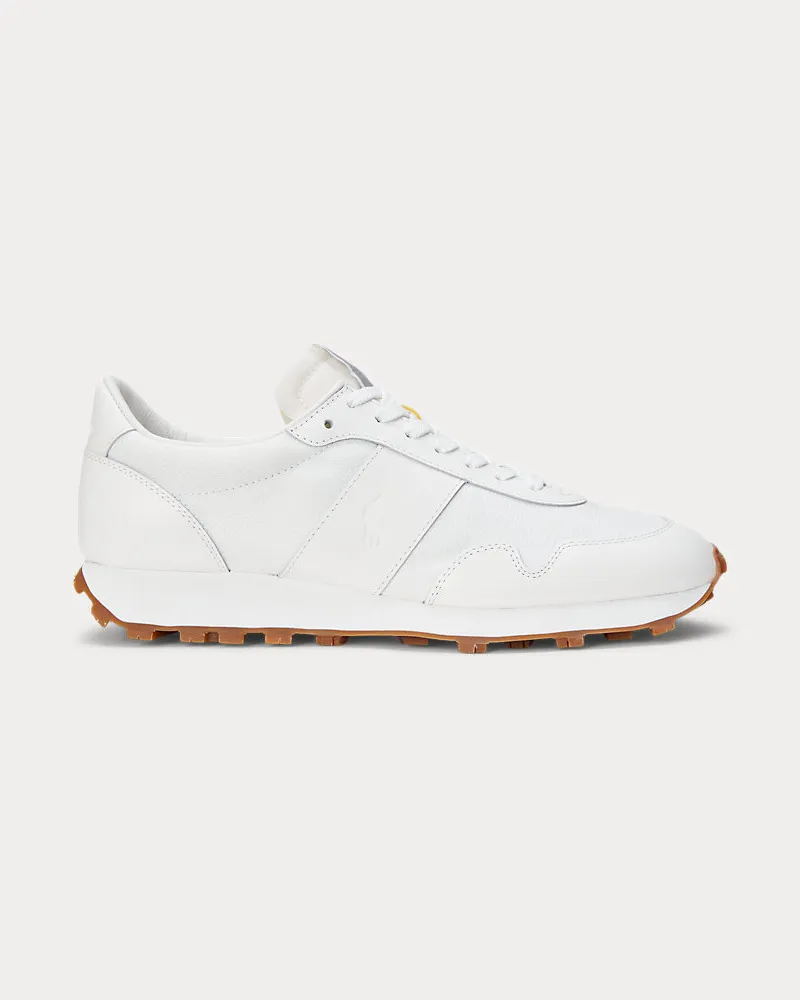 Ralph Lauren Sneaker Trail 125 aus Leder und Mesh White