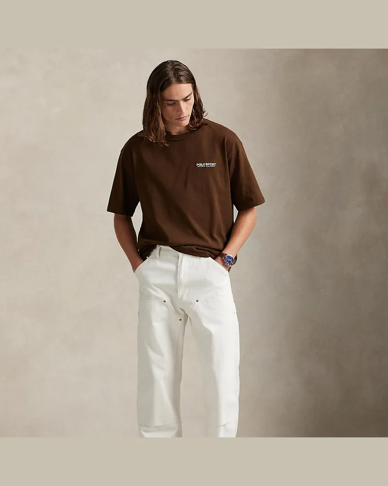 Ralph Lauren Relaxed-Fit Jersey-T-Shirt Polo Sport Brown