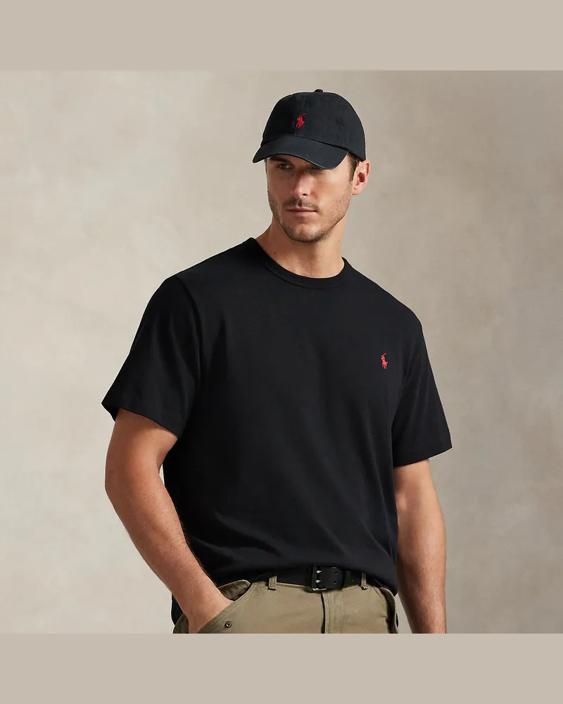 Ralph Lauren Große Größen - T-Shirt aus schwerem Jersey Black