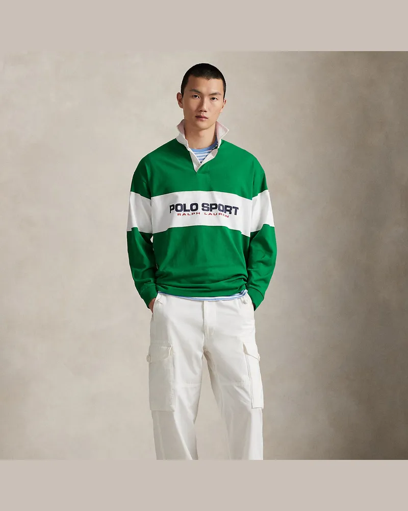 Ralph Lauren Big-Fit Rugbyhemd Polo Sport Green