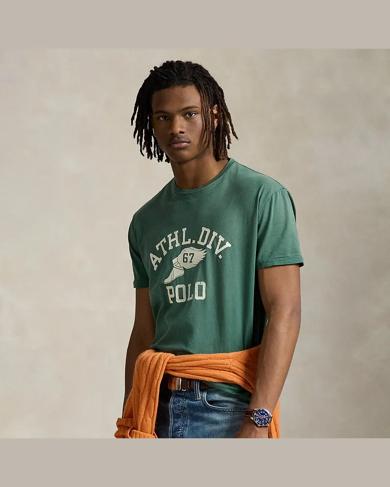 Ralph Lauren Classic-Fit Jersey-T-Shirt mit Logo Green