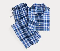 Baumwollpyjama mit Monogrammdruck