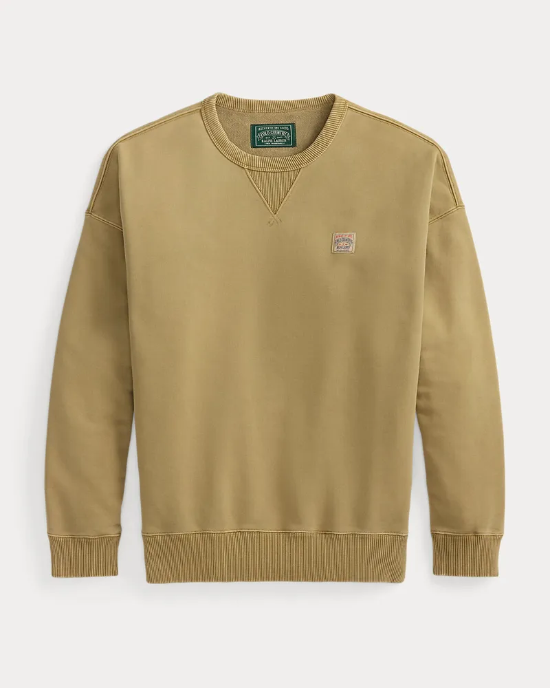 Ralph Lauren Relaxed-Fit Loopback-Fleece-Sweatshirt Tan