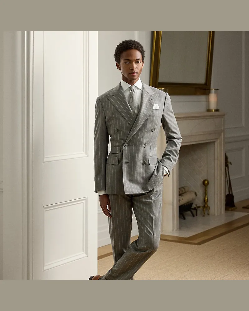 Ralph Lauren Wollanzug Kent mit Nadelstreifen Grey