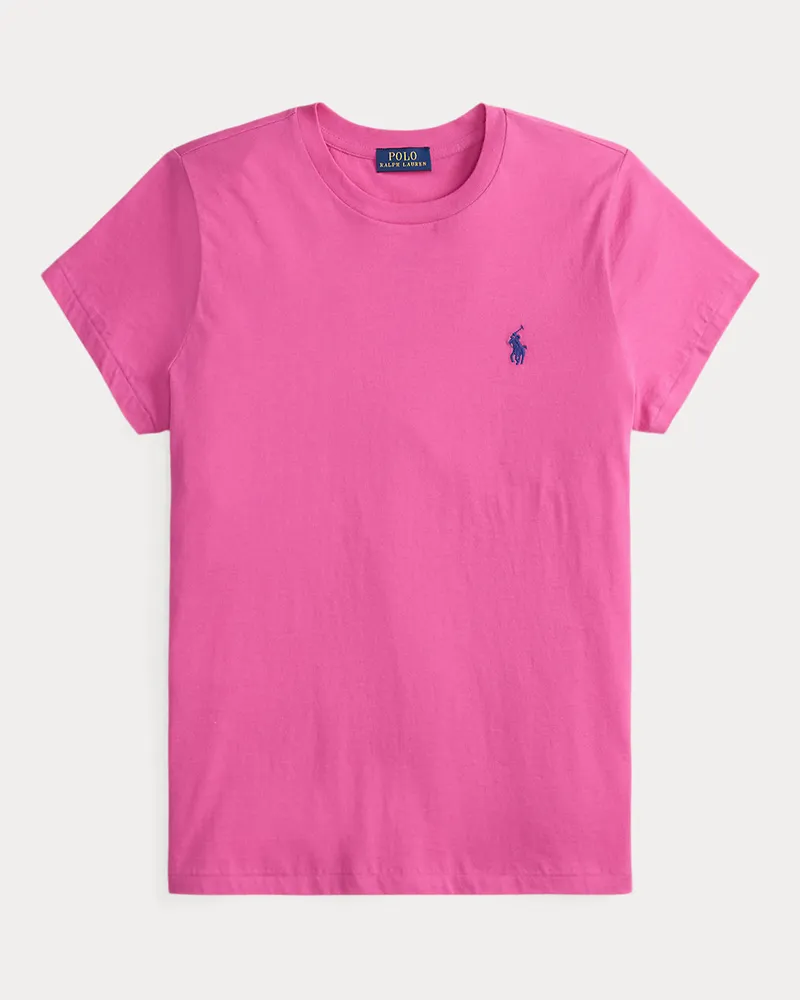 Ralph Lauren Classic-Fit Rundhals-T-Shirt aus Jersey Pink