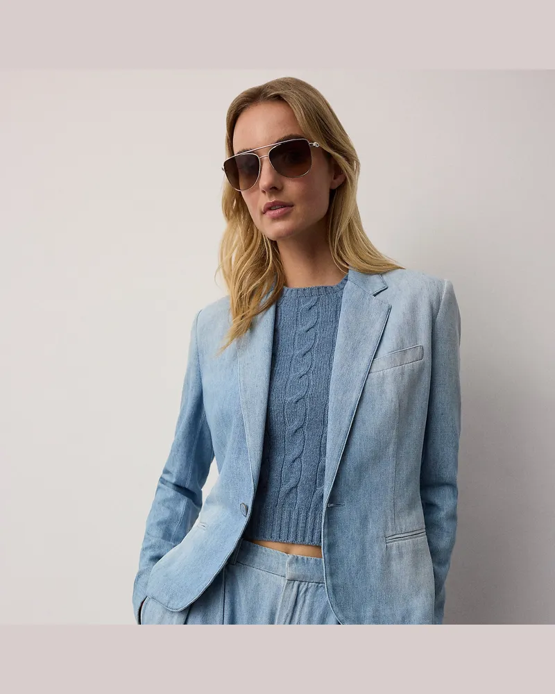 Ralph Lauren Jacke Lochlan aus Baumwolldenim Blue