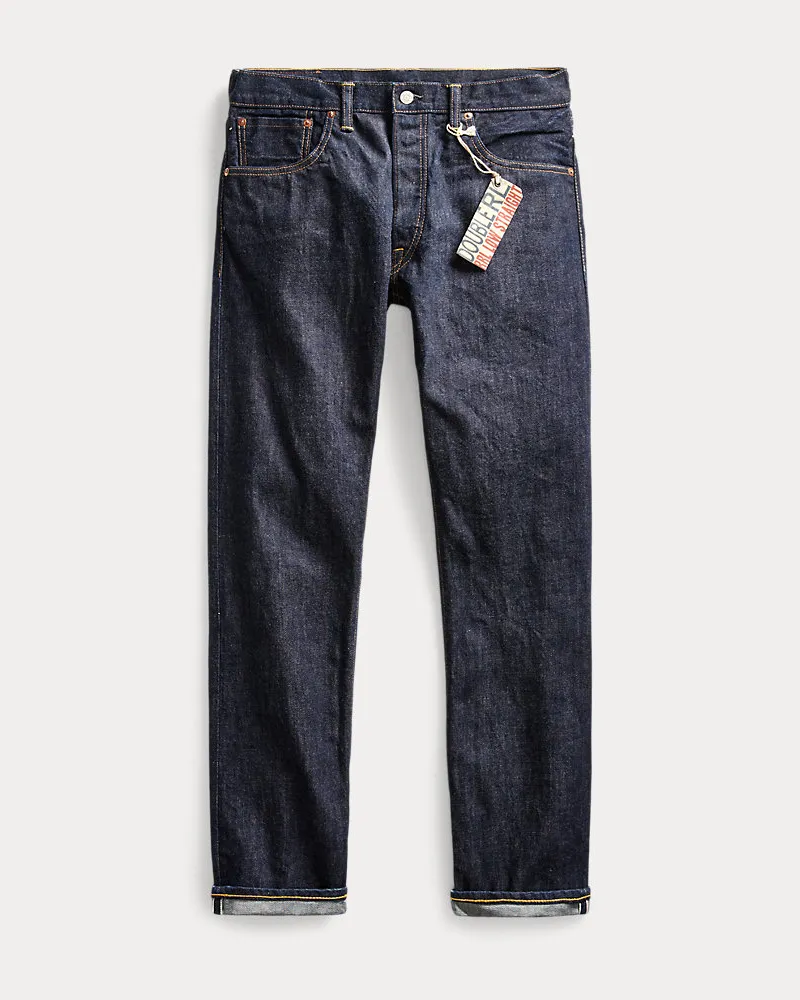 Ralph Lauren Vorgewaschene Low-Straight-Fit Jeans Blue