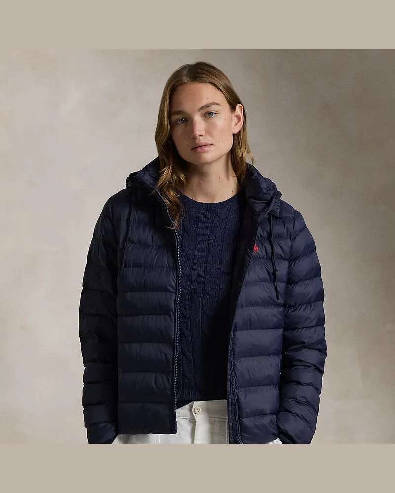 Ralph Lauren Wasserbeständige Kapuzenjacke Blue