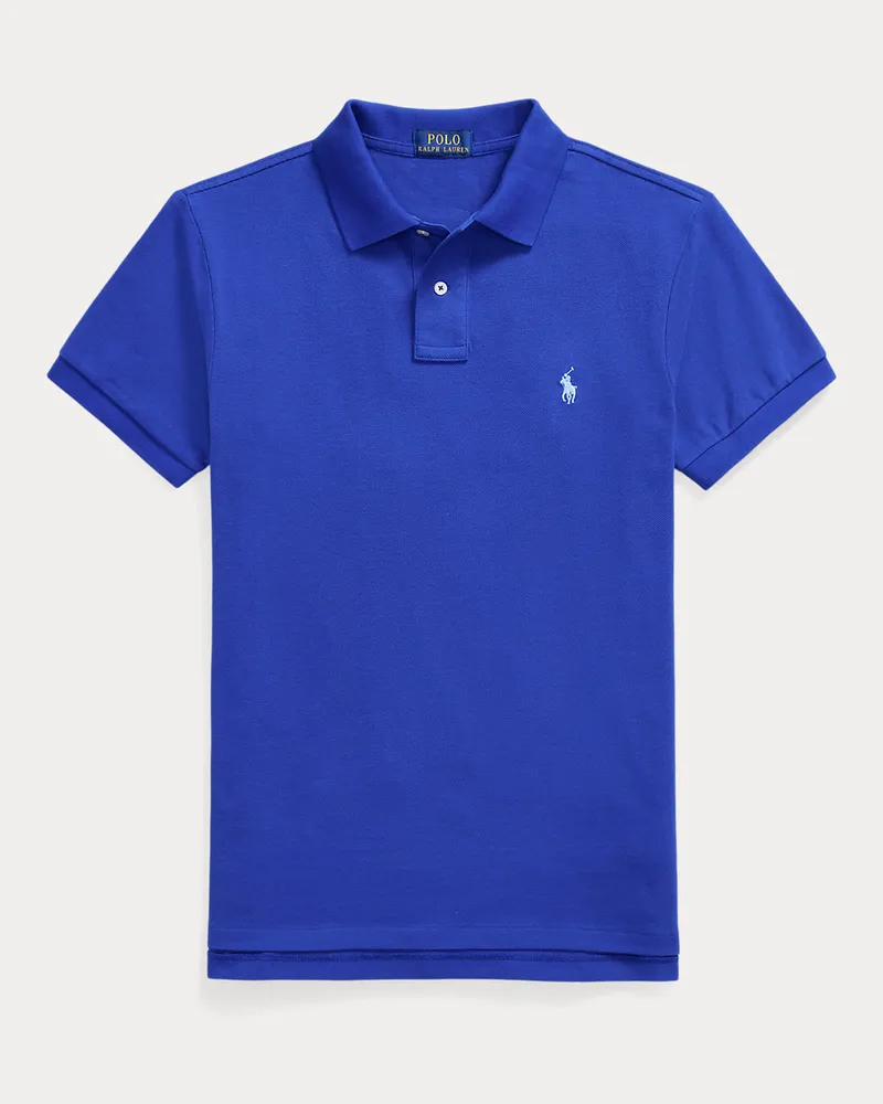 Ralph Lauren Slim-Fit Poloshirt aus Piqué Blue