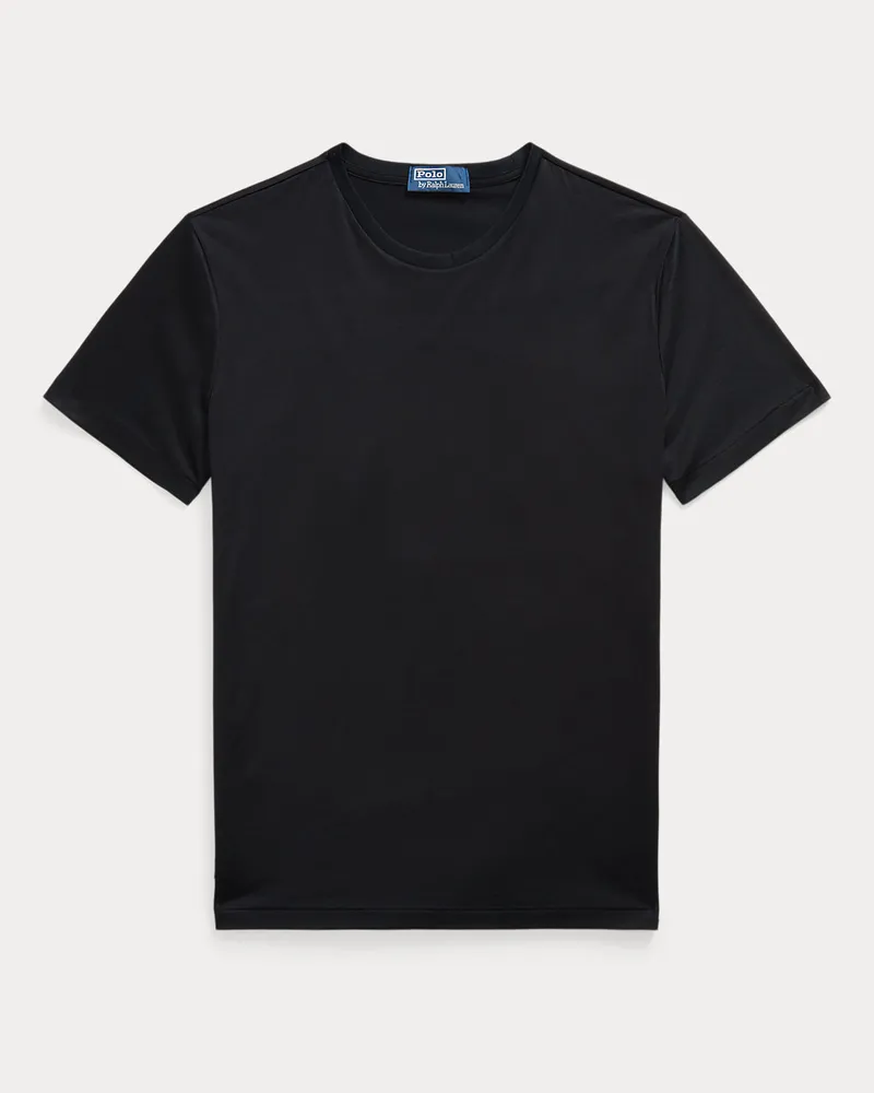 Ralph Lauren Standard-Fit T-Shirt aus Florgarn Black
