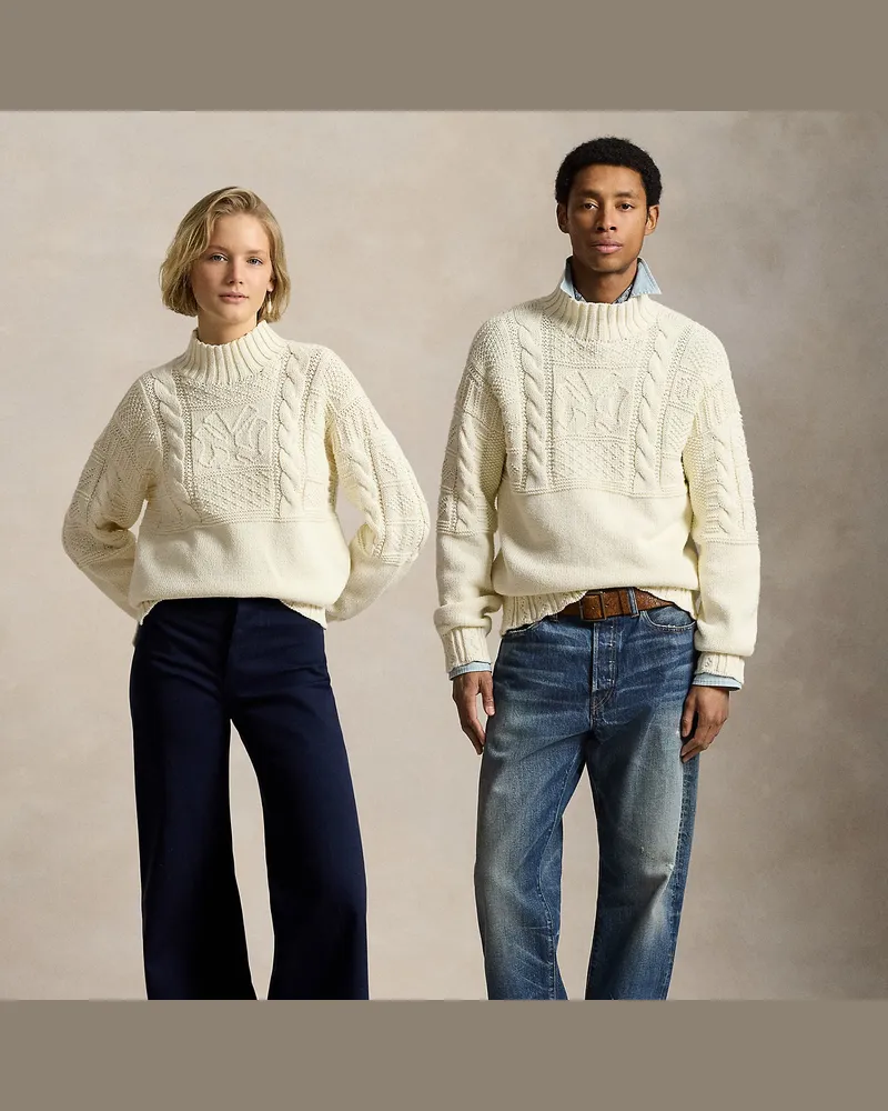 Ralph Lauren Pullover Polo  Ralph Lauren Lauren Yankees Cream