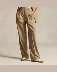 Ralph Lauren Hose aus Wollmischung mit weitem Bein Brown