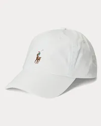 Ralph Lauren Baseballkappe aus Stretch-Baumwolltwill White