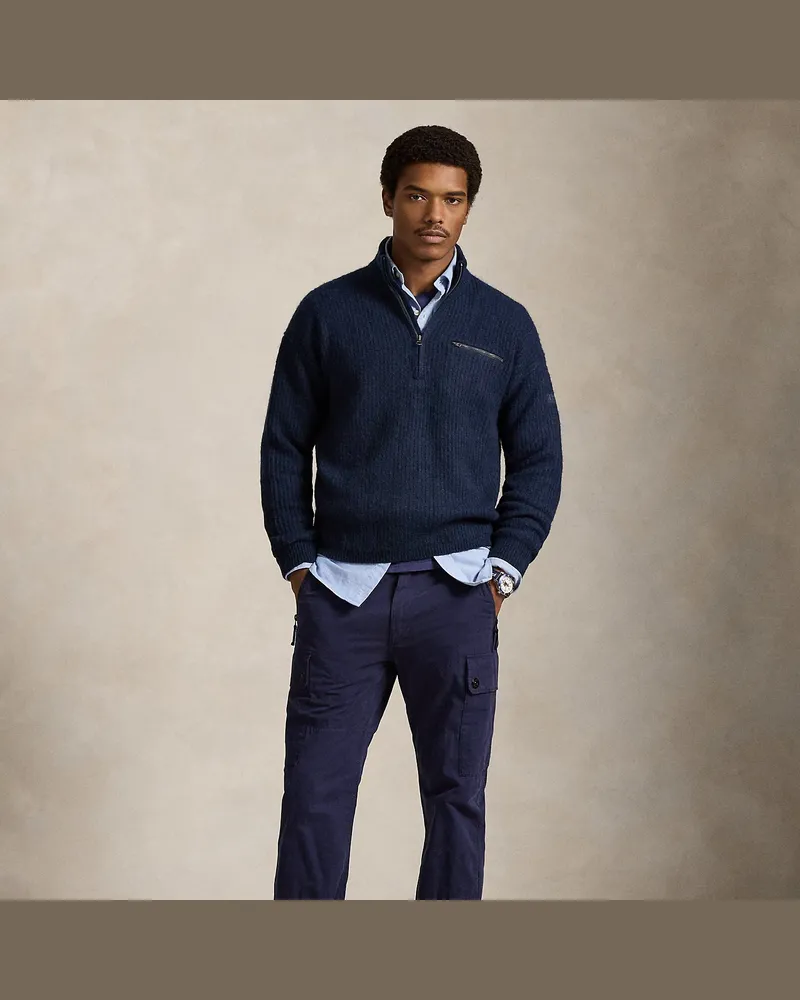 Ralph Lauren Pullover mit Viertelreißverschluss Blue